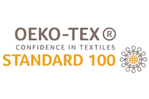 BIOTE 'S A certificate with a white background and green text that reads "OEKO-TEX STANDARD 100."